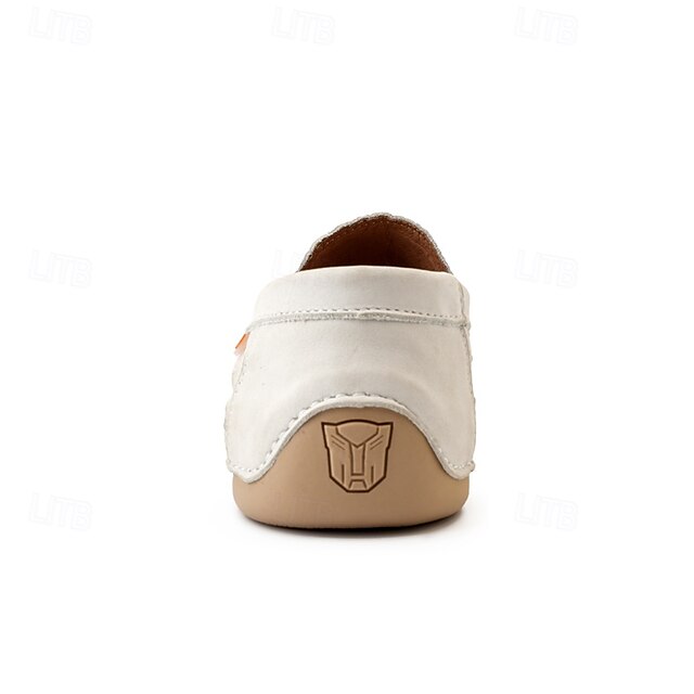 Leather Black with Loafers Faux Men's White Crocodile