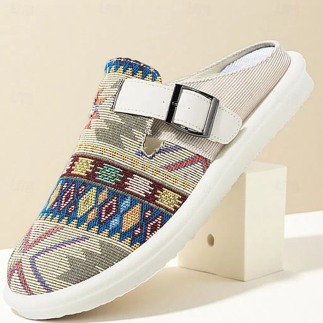 Adjustable with – Slip-On Strap Grey Men's Shoes Walking