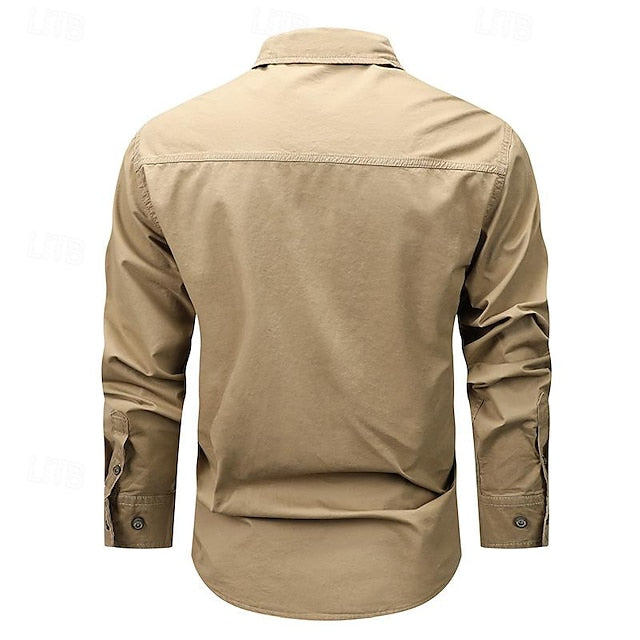 Work Shirts Workwear Men's Button Casual Shirt