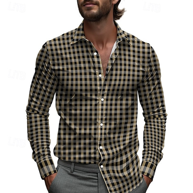 Summer Men's Up Casual Button Shirt Beach