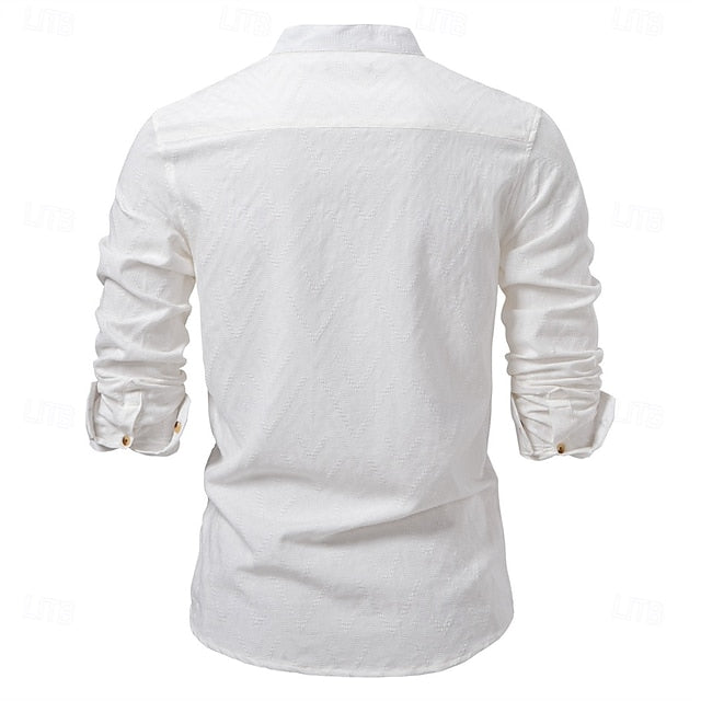 Shirt Beach Summer Popover Men's Casual