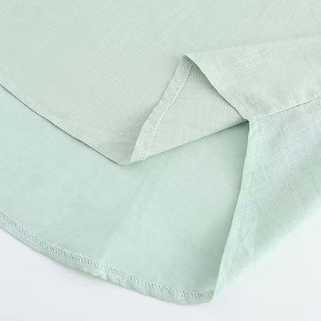 Shirt Beach Summer Casual Popover Men's