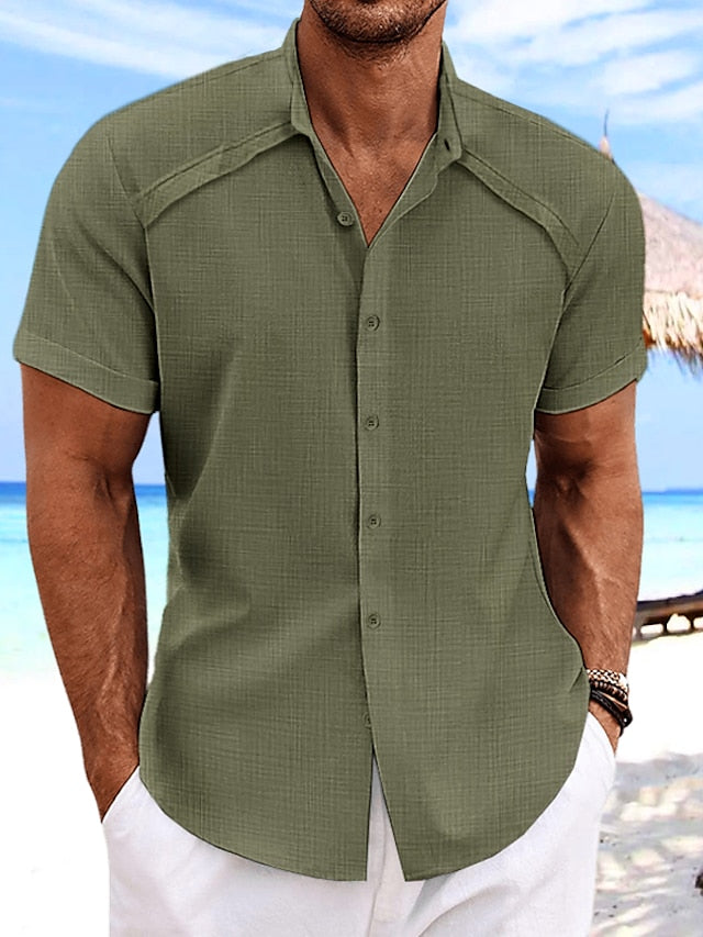 Beach Casual Summer Linen Men's Shirt