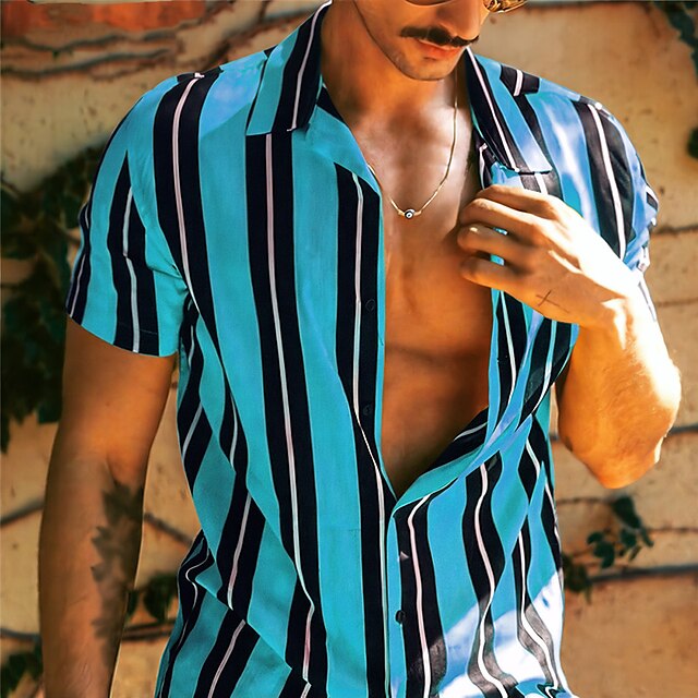 Men's Up Summer Casual Button Shirt