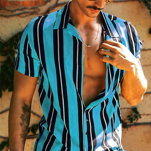 Men's Up Summer Casual Button Shirt
