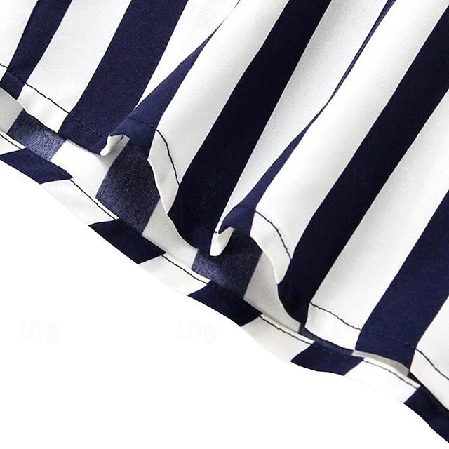 Up Button Casual Shirt Summer Beach Men's