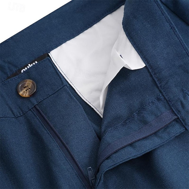 Dress Pants Beach Linen Trousers Men's Summer Pants Pants