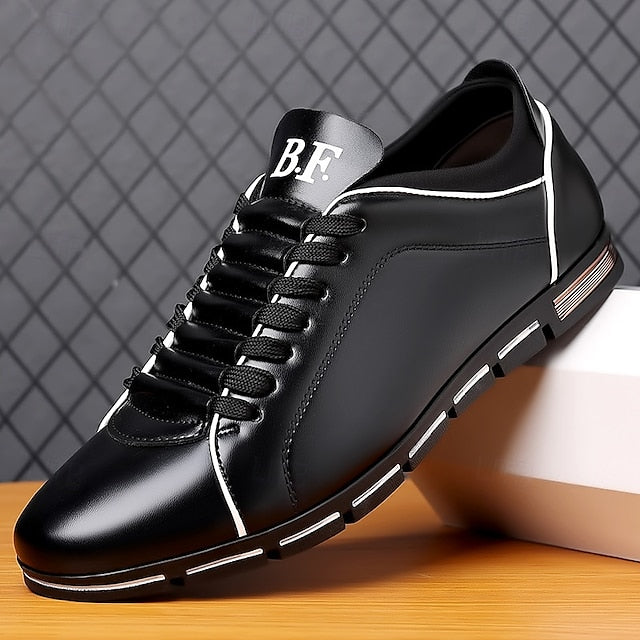 Faux Red Stylish Casual Leather – Sneakers Men's
