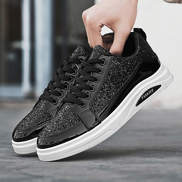 PU Casual Walking Slip Comfortable Sneakers Men's Leather
