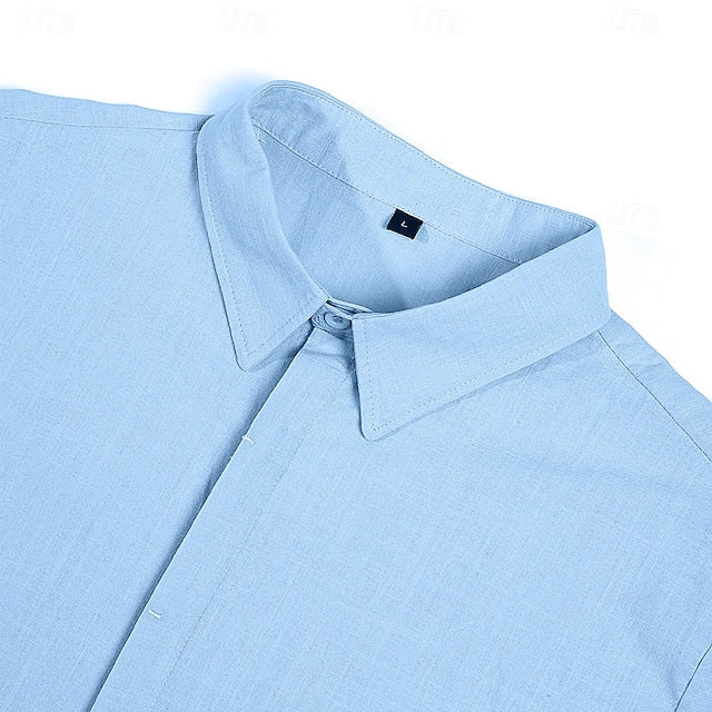 Summer Casual Linen Men's Beach Shirt