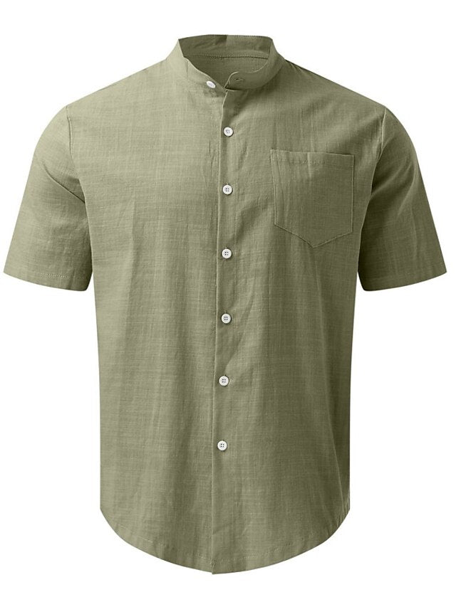 Shirt Collar Men's Mandarin Chinese