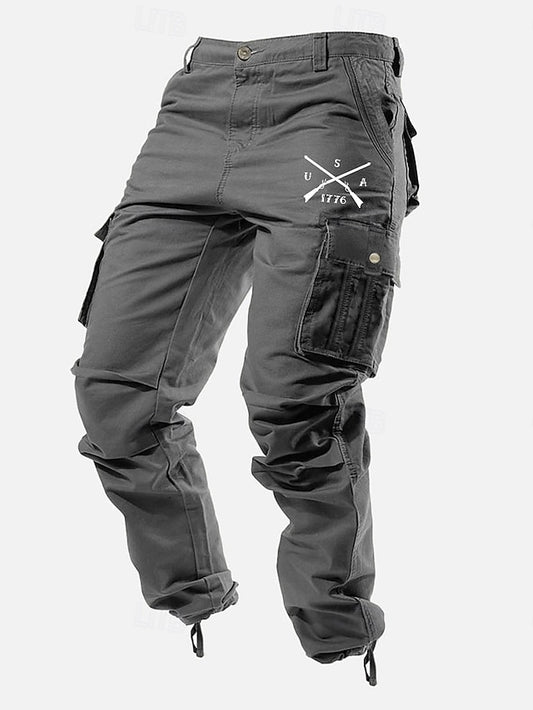 Pocket Work Pants Men's Cargo Multi Trousers