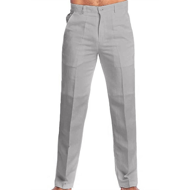 Dress Pants Beach Linen Trousers Men's Summer Pants Pants