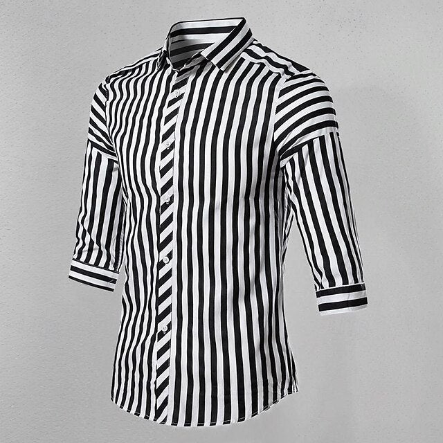 Shirt Up Summer Casual Beach Button Men's
