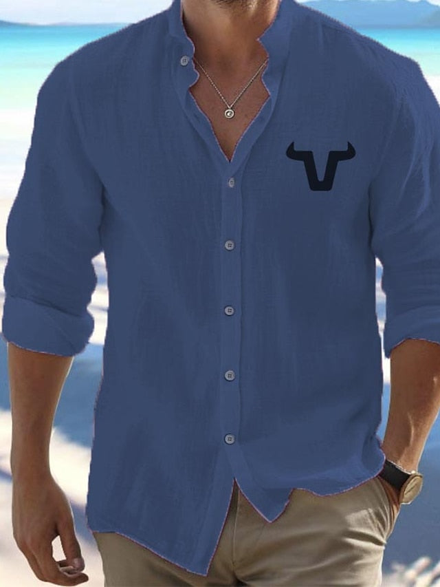 Dallas Up Men's Shirt Beach Button Cowboys
