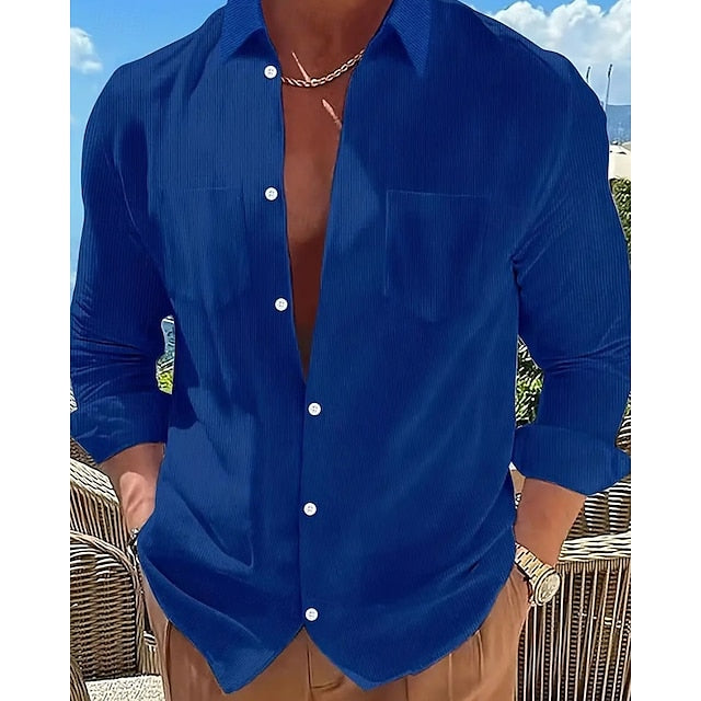 Up Summer Button Men's Casual Shirt Beach