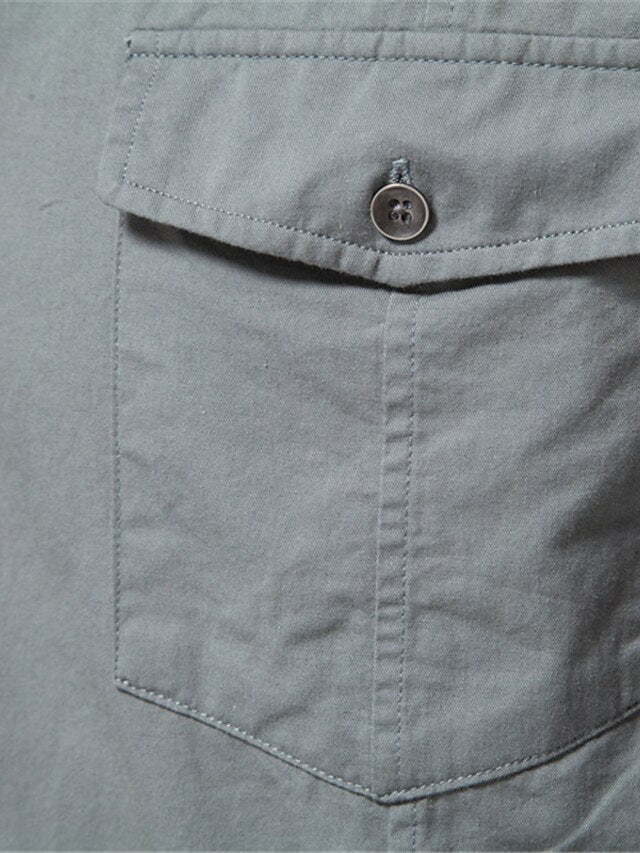 Button Shirt Up Men's Blue Black Casual Navy
