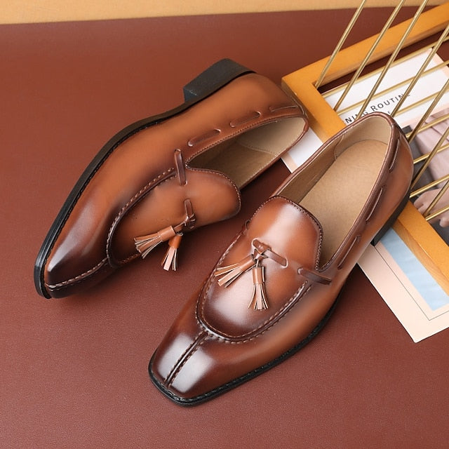 Tassel Detail Derby with Shoes - Brown Men's Kentucky