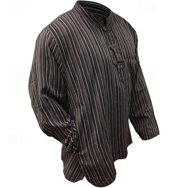 Popover Shirt Men's Casual Summer Beach