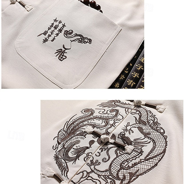 Up Beach Summer Shirt Casual Button Men's