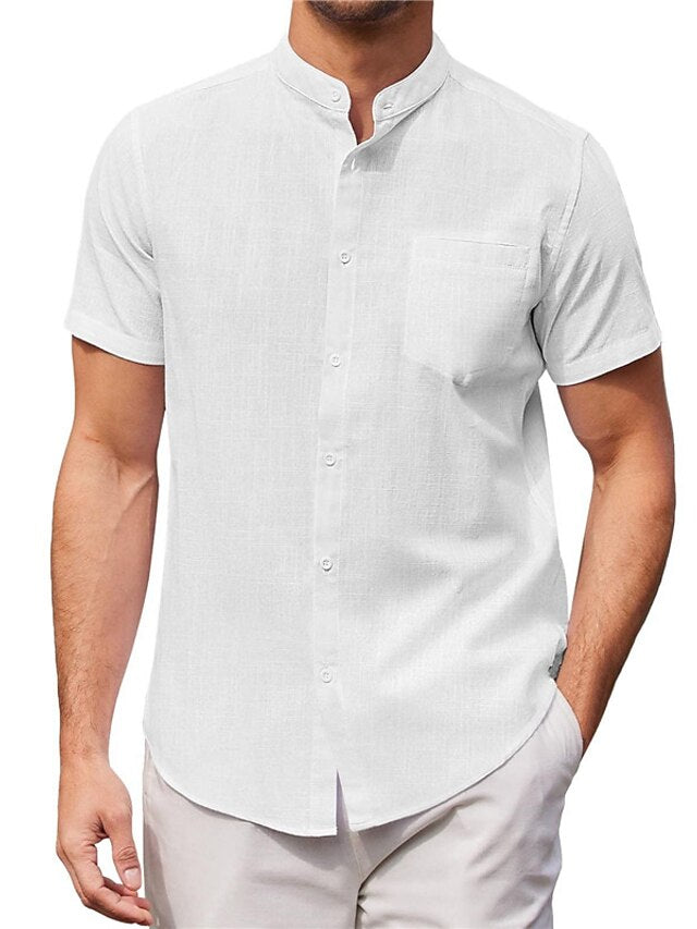 Shirt Collar Men's Mandarin Chinese