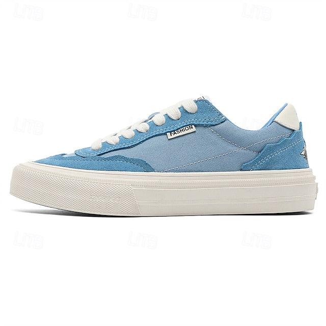 Comfortable Canvas Sneakers Slip Walking Casual Men's Suede