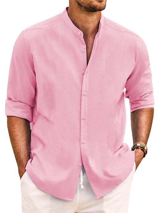 Band Shirt Wear Collar Summer Men's Beach