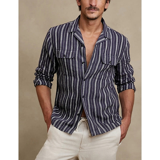 Workwear Shirts Button Shirt Men's Work Up