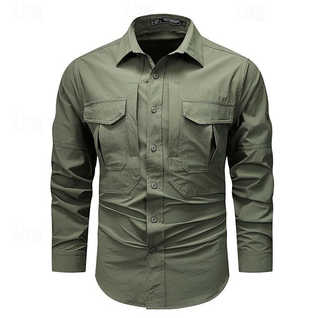 Work Shirt Men's Workwear Button Shirts Up