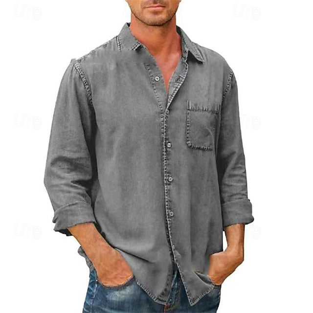 Shirt Casual Button Beach Men's Up Summer