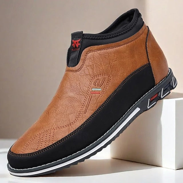 Loafers Suede Driving Men's Slip-On with Flexible Shoes: