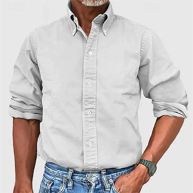 Button Summer Men's Up Beach Casual Shirt