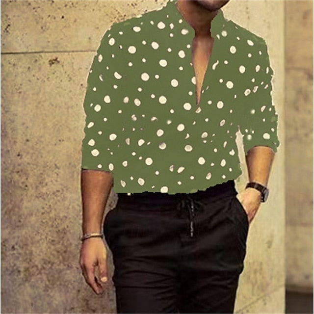 Shirt Button Casual Up Beach Summer Men's