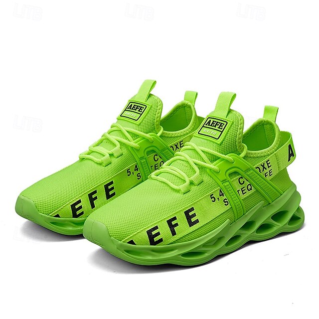 Mesh - Sneakers Neon Breathable Men's Lightweight Green