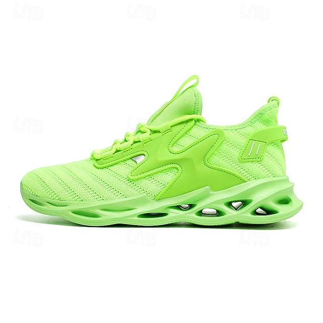 Sneakers Green with Vibrant Men's Innovative Neon Athletic