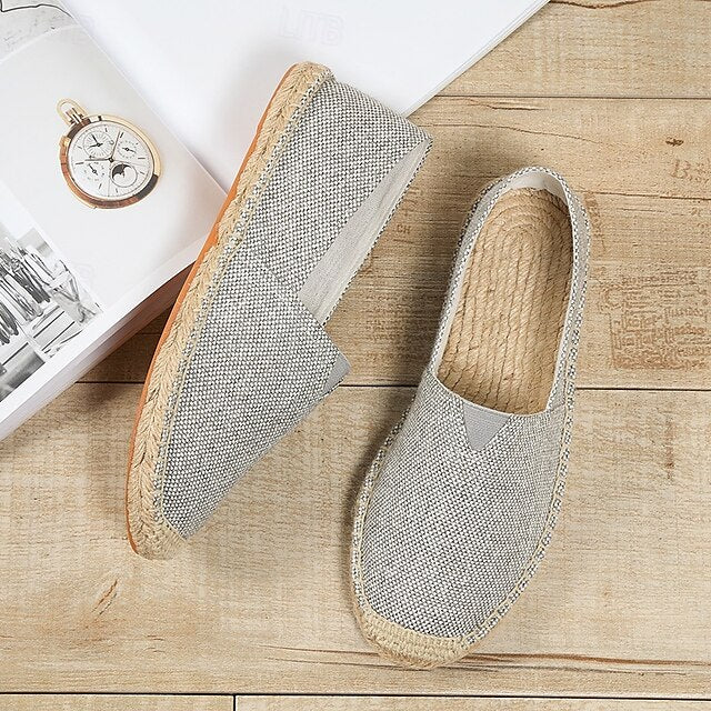 Navy Blue Canvas – Casual Shoes Slip-On Lightweight Men's