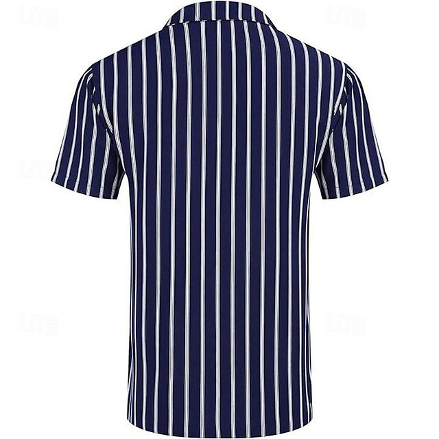 Summer Beach Men's Button Up Shirt Casual