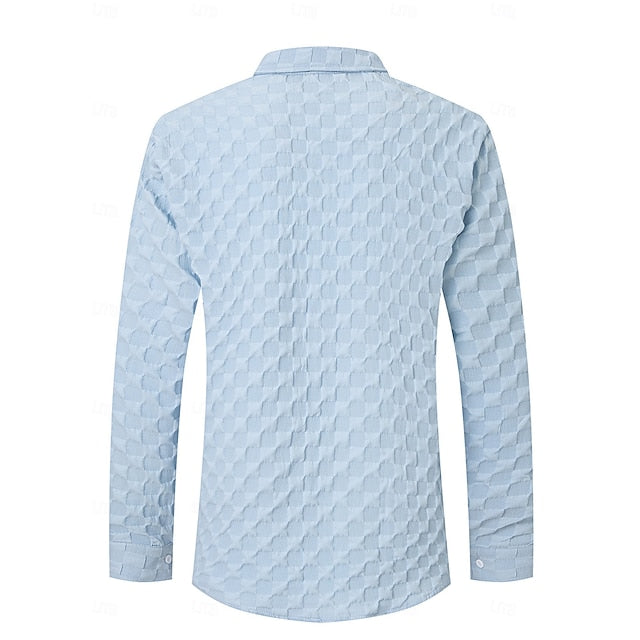 Men's Shirt Casual Button Up Summer