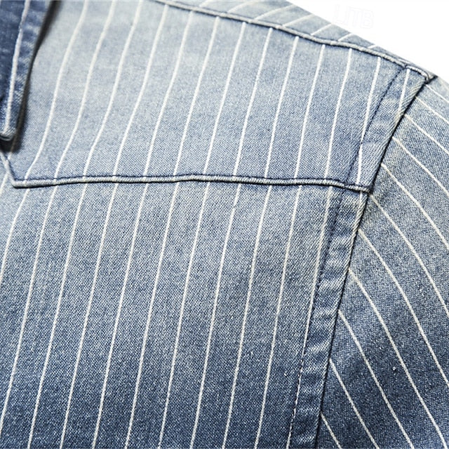 Men's Summer Knit Casual Shirt Waffle