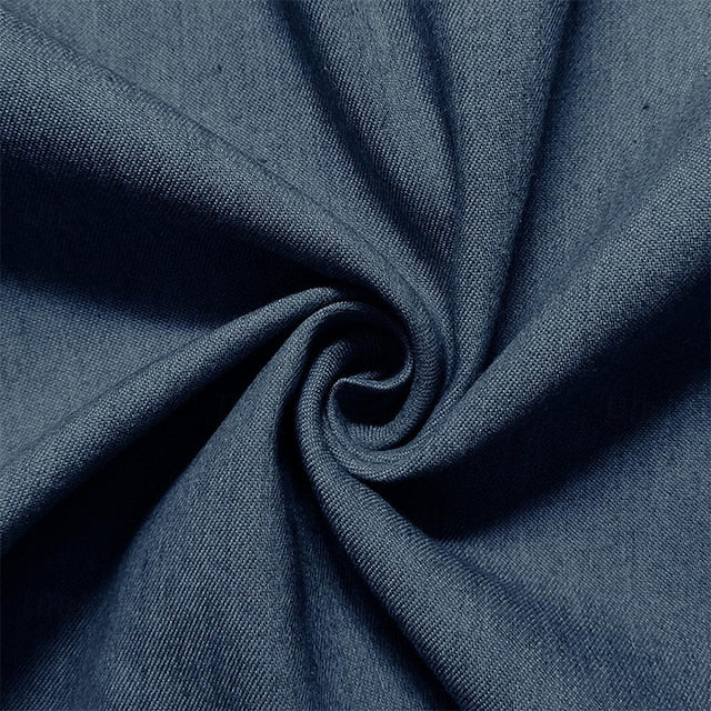 Summer Denim Men's Calico Chambray Shirt