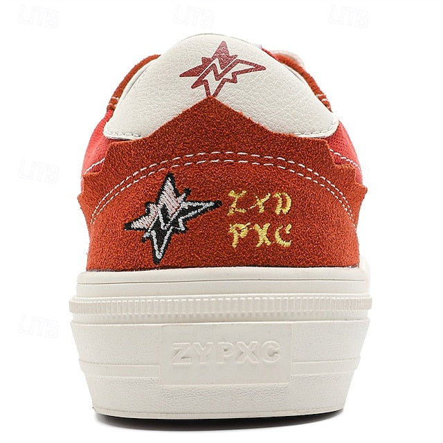 Comfortable Canvas Sneakers Slip Walking Casual Men's Suede