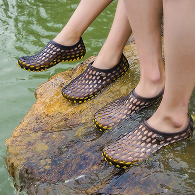 Blue Women's and Men's Perforated Barefoot Black