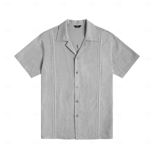 Men's Hawaiian Linen Summer Shirt Beach