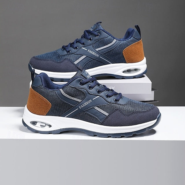 Grey Men Casual Sneakers Fashion and for – White Comfortable
