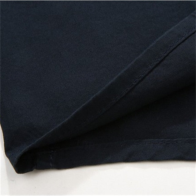 Shirt Cargo Up Button Men's Summer Casual