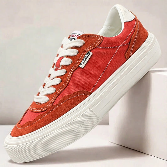 Comfortable Canvas Sneakers Slip Walking Casual Men's Suede
