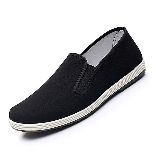 Canvas Anti-Slip Black Sole – Men's Shoes Slip-On with
