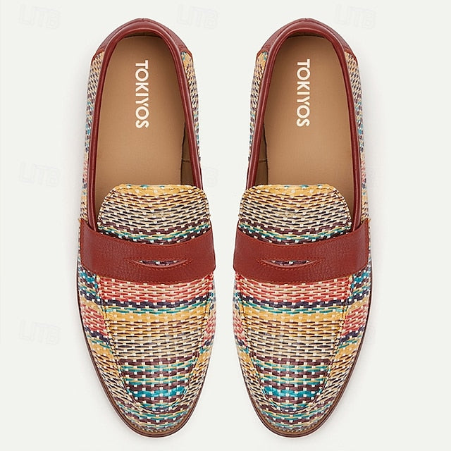 with Moccasins Men's Yellow Buckle Metal