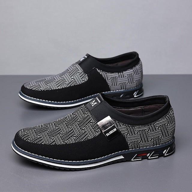 Shoes with Print Canvas Men's Animal Espadrille Slip-On