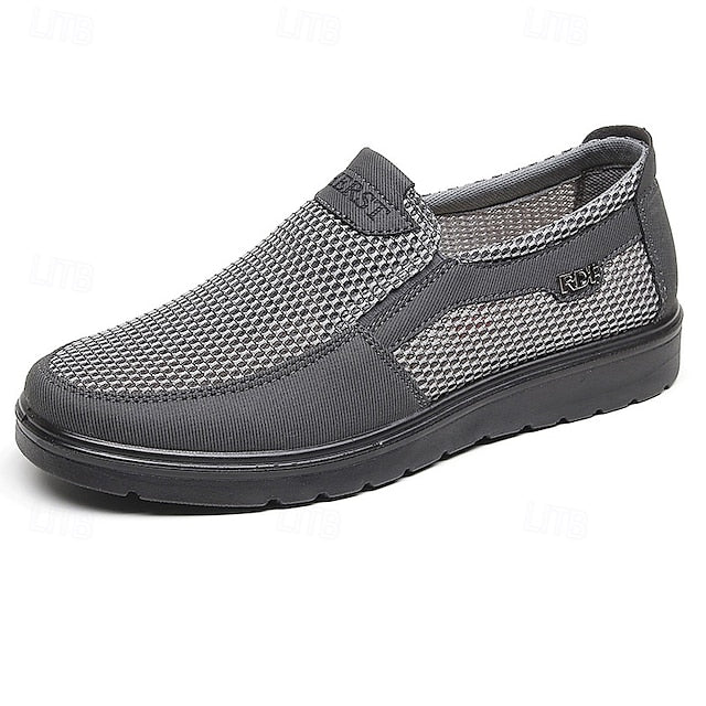 and Sneakers Slip-On Men's Breathable Lightweight Mesh -